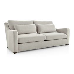 Crate & Barrel Verano II Petite slope arm sofas
