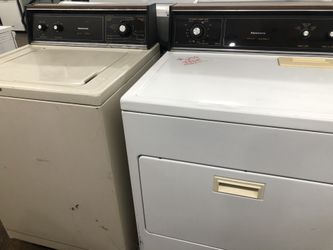 Kenmore Washer Dryer Set! Old School Heavy Duty! Large Capacity! $259 Can't beat the older machines! They wash and work better 30-Day Warran