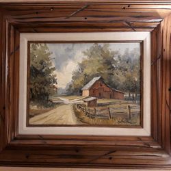 Signed, Framed Original Impasto Oil Painting On Canvas