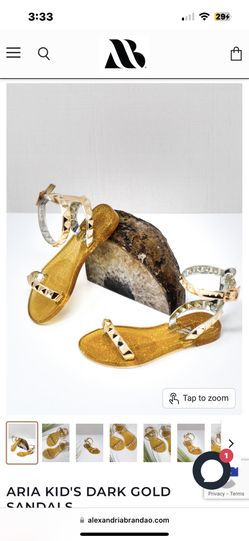 Girls Studded Jelly Sandals