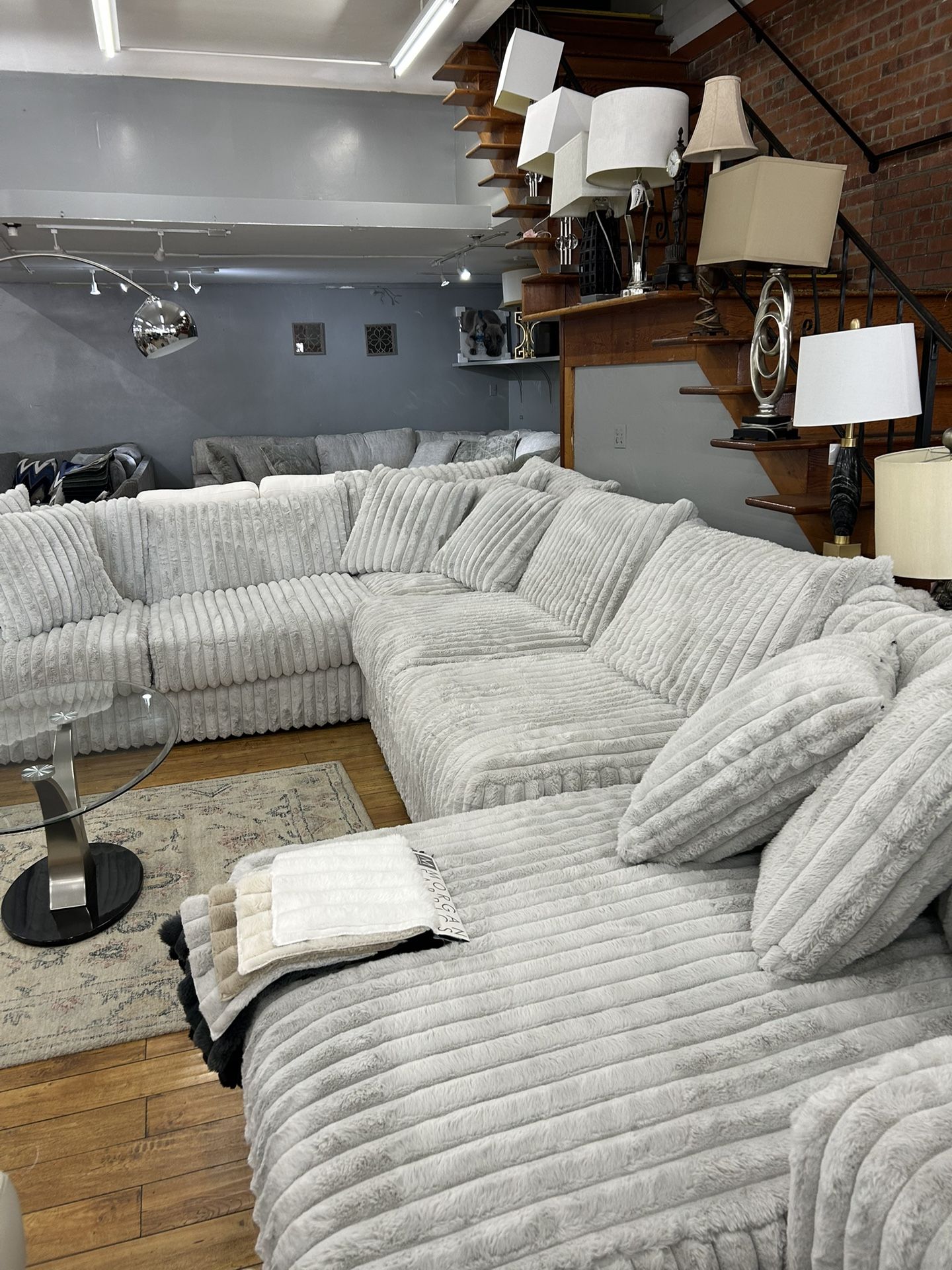 New Custom C. O. R. D. U. R. O. Y.  Sectionals Available, Same Day Delivery 