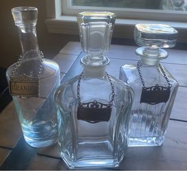 Whiskey, Bourbon 🥃, Brandy Decanters