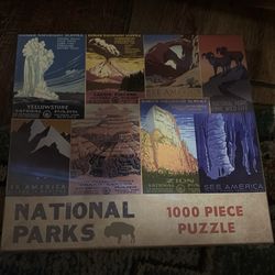 1000 pc puzzle national parks new in box