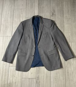 HUGO Classic Men's Gray Two-Button Suit Blazer