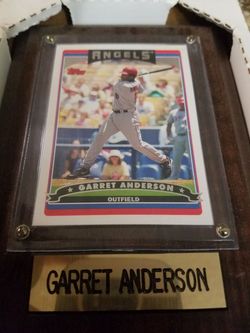 Garret Anderson card plaque