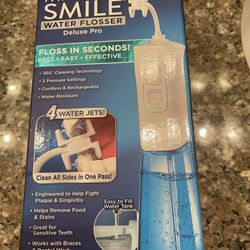 White Ontel Miracle Smile Water Flosser for Teeth & Gum Health 