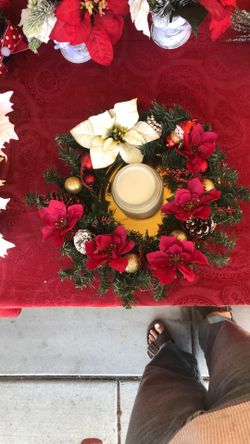 Christmas Center Piece With Candal   