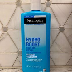 Neutrogena Hydro Boost Fragrance-Free Body Gel cream lotion, 16 oz. New
