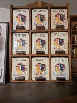Antique spice rack