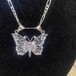 Cadena Con Dije Mariposa 🦋 Plata 9.25