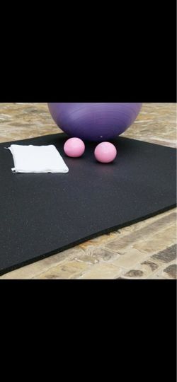 Shark Tooth 3/4 in. T x 3 ft. W x 4 ft. L Black Heavy Duty Rubber Flooring Mat