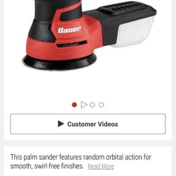 BAUER 2.8 Amp, 5 in. Random Orbit Palm Sander
