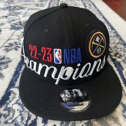 New Era Denver Nuggets 2023 NBA Finals Champions Locker Room 9FIFTY Snapback Hat