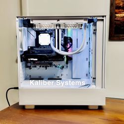 Custom White Gaming Computer with Intel i7 10700, 3060 RTX Ti, 1TB SSD