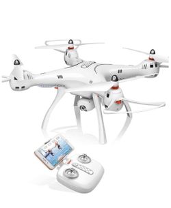 X8PRO GPS RC Drone with FPV Adjustable Wide-Angle 720P HD Camera Live Video, White