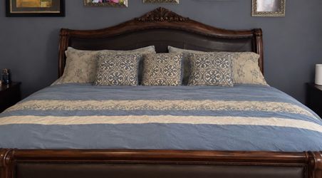 Leather Kings size bed frame