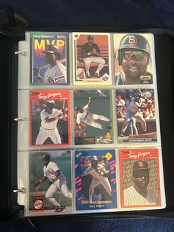279-Card Baseball Legends & Hall of Fame Binder – Gwynn Griffey Ryan Bonds + More