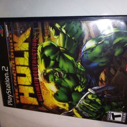 PS2 The Incredible Hulk Ultimate Destruction Game