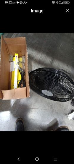 Industrial dock/loading fan