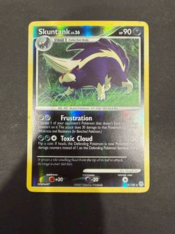 Pokemon, Skuntank - Diamond and Pearl Reverse Holo