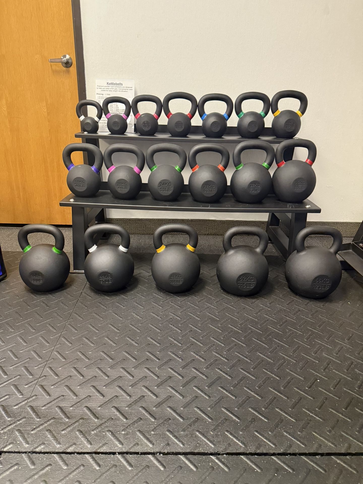9lbs (4kg) Powder Coat Kettlebell
