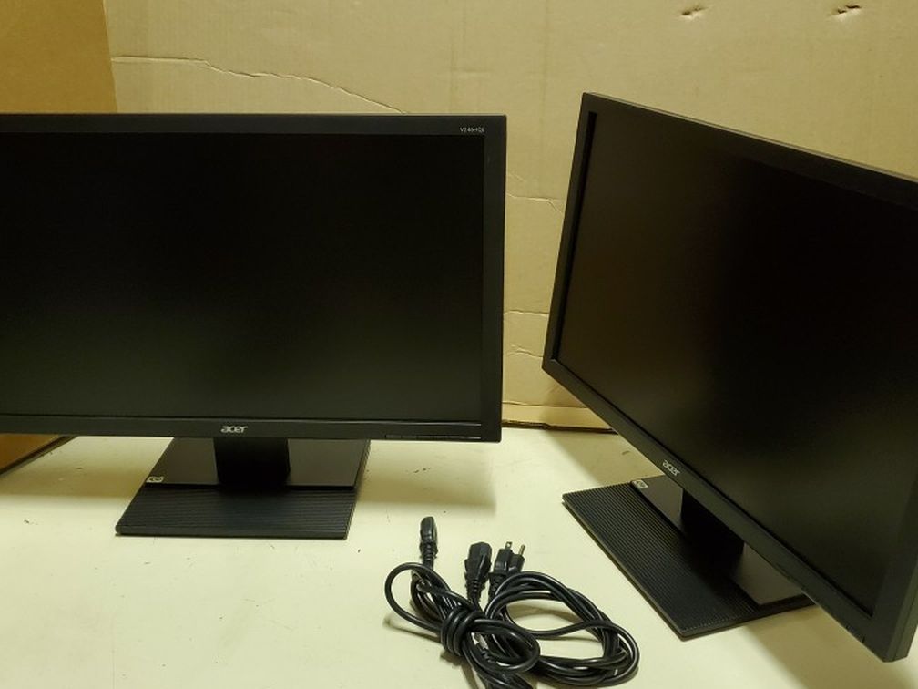 2x Acer 24" Full HD LCD display 1920 x 1080, HDMI