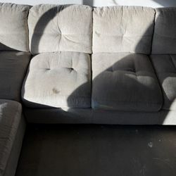 Large Grey Sectional Couch