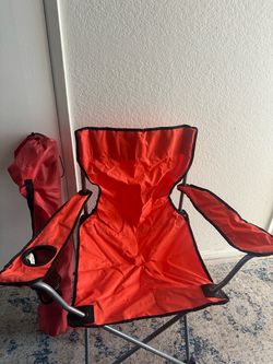 Red Folding chairs Set of 2
