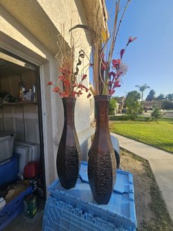 Bonitos Floreros Grandes 25 Los 2 