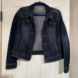 Ladies Denim Long Sleeve Crop Jackets