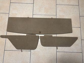 2010-2013 Toyota Highlander Rear Carpeted Floor Deck Base With Side Trim Insert Panels