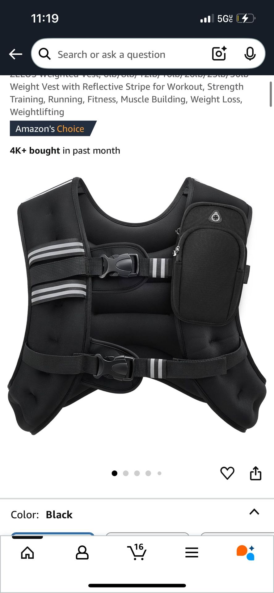 25lb Weight Vest New
