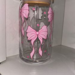 Valentines Pink Bow Cup 