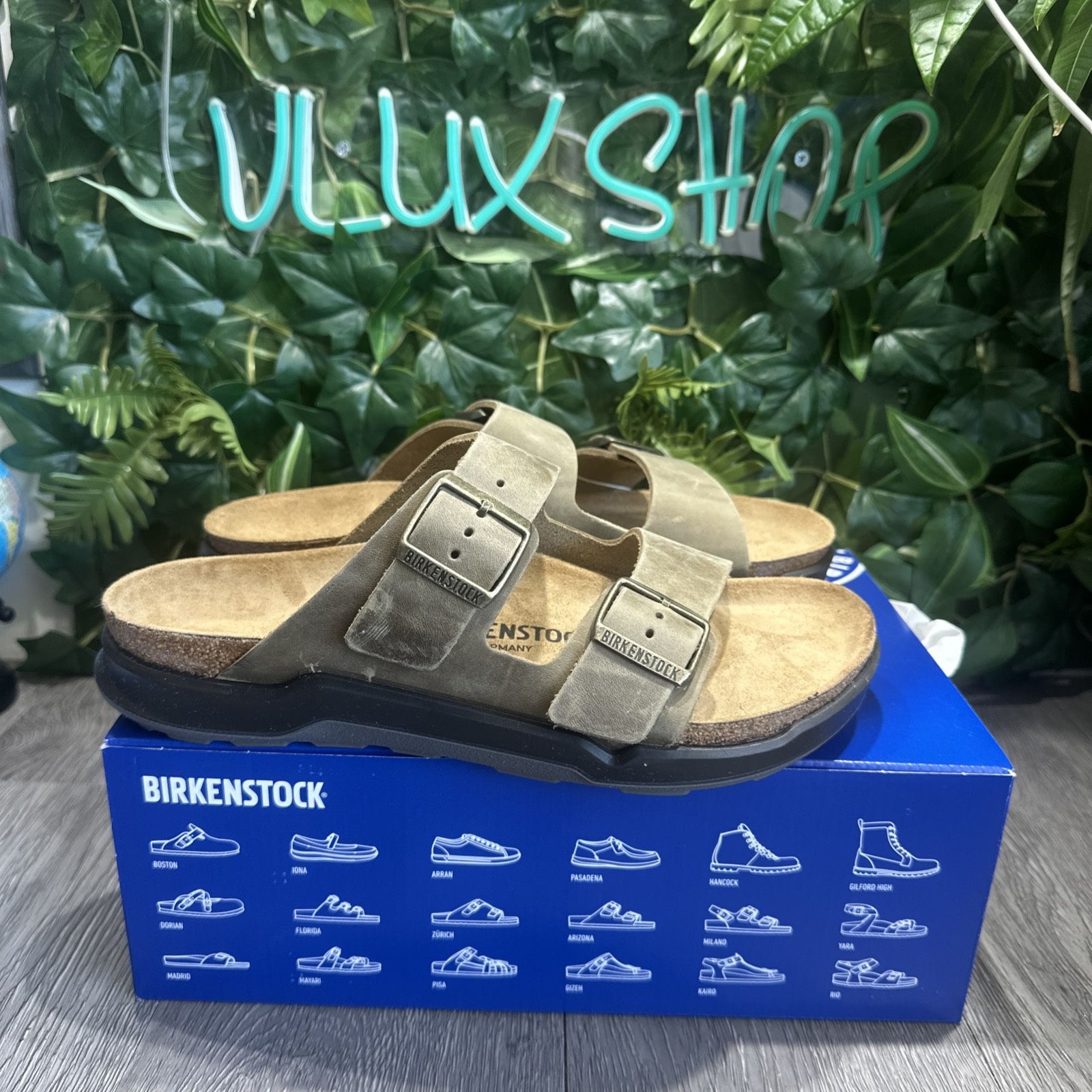 Birkenstock Arizona CT Sandals Size 40 Faded Khaki NEW L9 M7