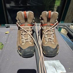 Oboz B-dry B-Fit Women's Waterproof Trail Hiking Boot Brown Orange