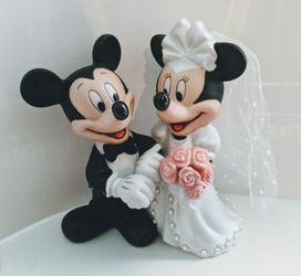 Disney Mickey & Minnie wedding cake top