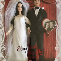 Barbie Collector ELVIS and PRISCILLA Dolls WEDDING DAY Collector SET