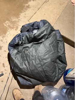 Large Gray Inflatable Hot Tub or Air Mattress