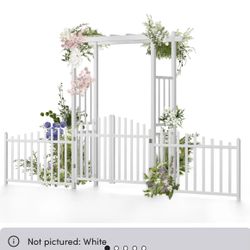 Garden Archway With Gate And Fence