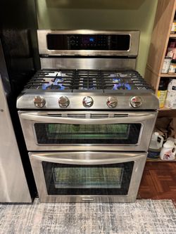 Estufa KitchenAid Stainless Steel Doble Horno 5 Quemadores