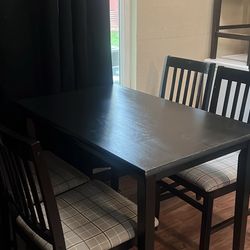 Black Dining Table 