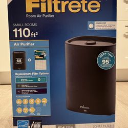 Filtrete 110sq ft Air Purifier  with HEPA filter (Brand New)