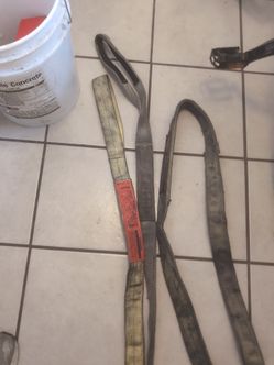 Lifting rigging straps loops webbing  2" wide sling