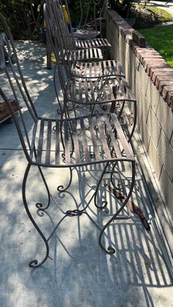 Outdoor barstools metal iron 6
