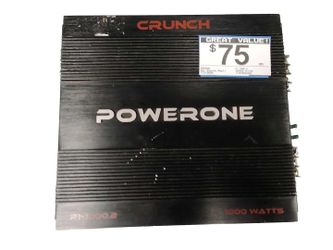 Crunch P1-1000.2 Black Car Audio Amplifier