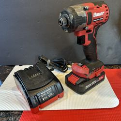 BRUSHLESS BAUER Impact Driver, Battery & Fast Charger. All A-1 Condition 