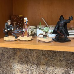 Disney Infinity Star Wars Figures And Xbox 360 Base