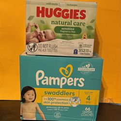 Pampers(diapers) & Huggies(wipes)