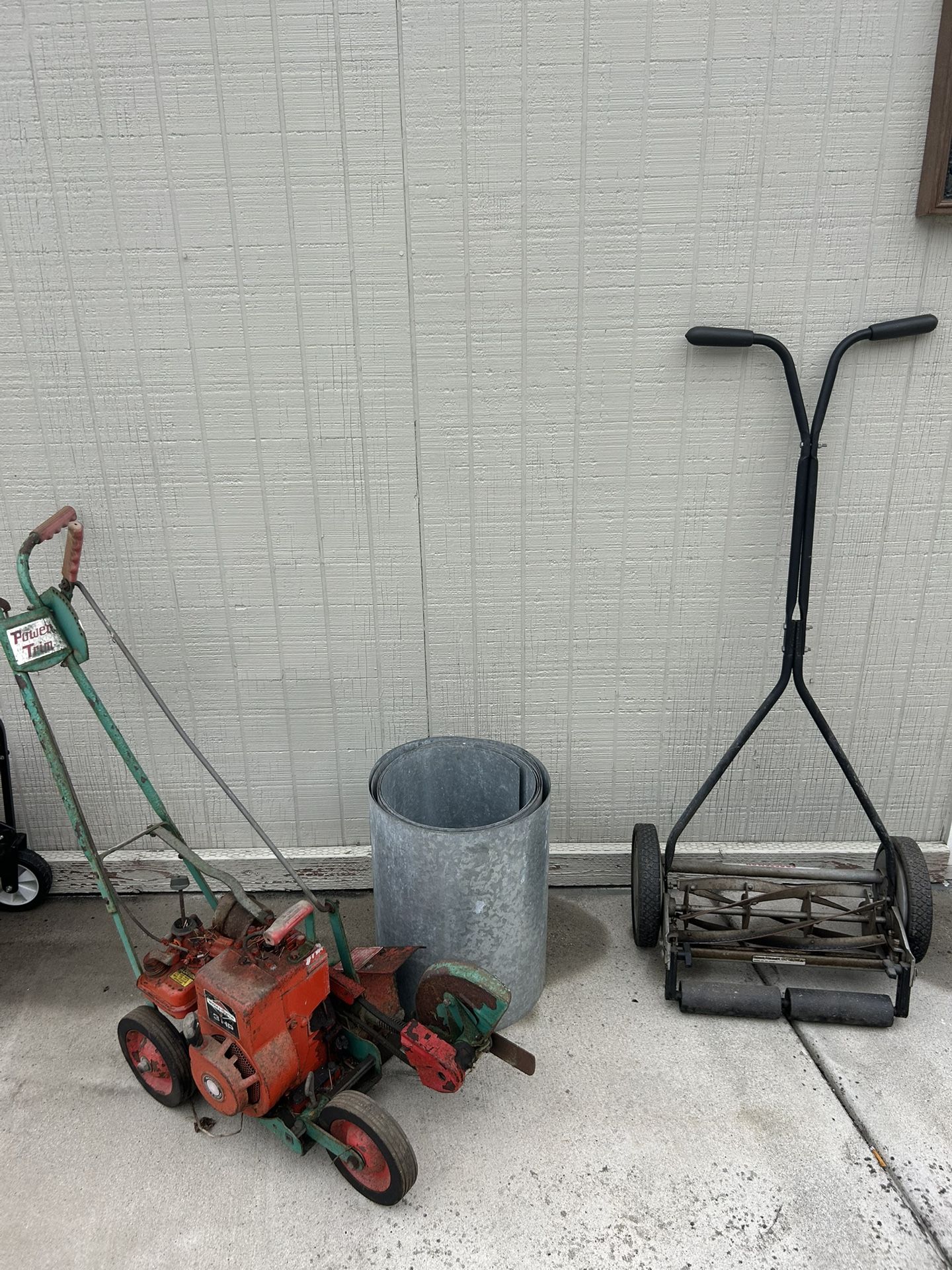 Power trim Edger and Craftsman Push mower