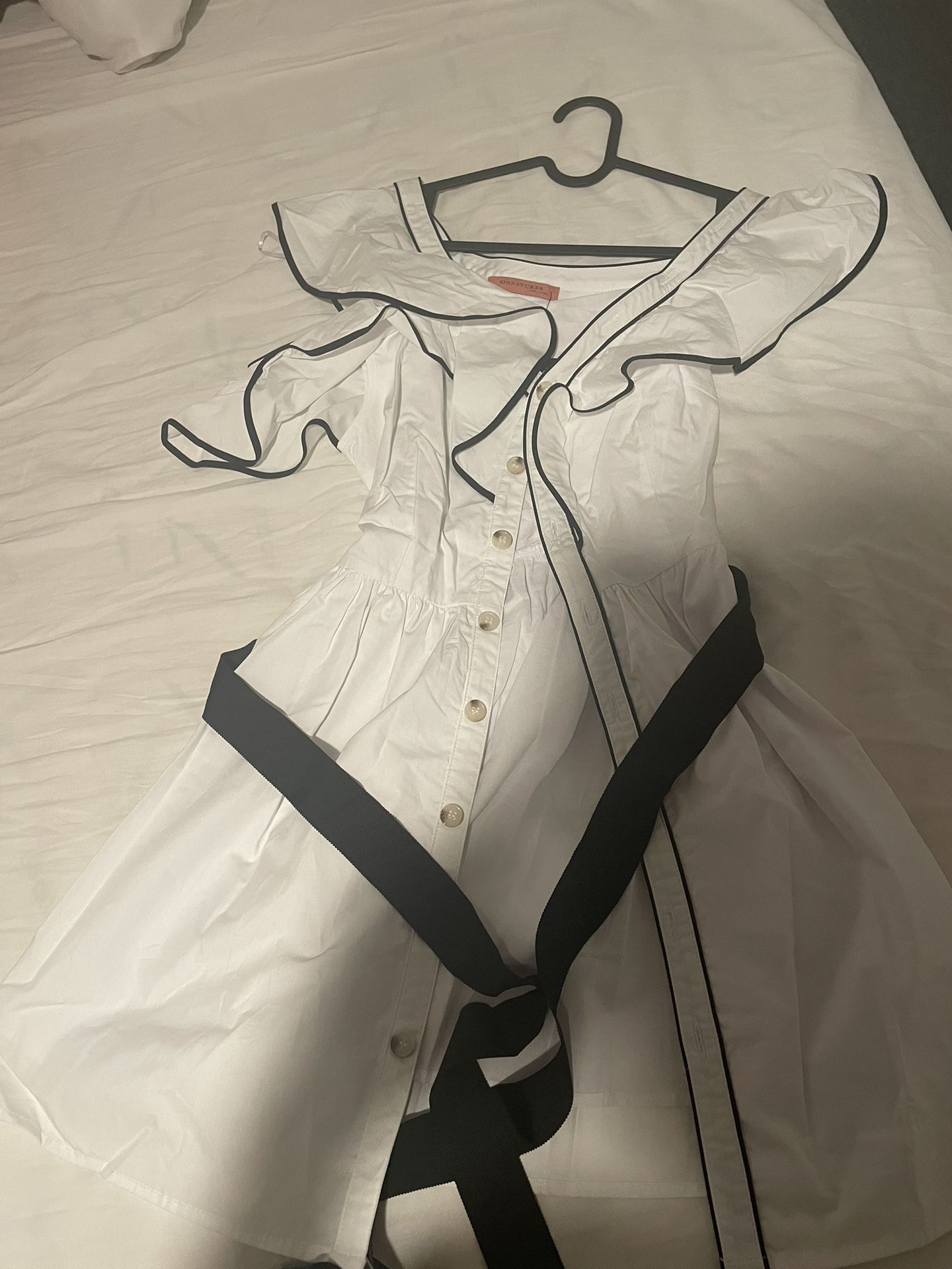 Navy Dress Small Size With Bottoms